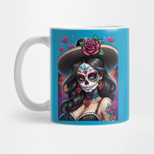 Vaquera - Dia De Los Muertos- Cowgirl Mug